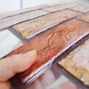 Naklejki ścienne 3D Tapeta samoprzylepna miękka pianka Wodoodporna Wzór Dekoracja sypialni DIY naklejka