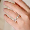 Charm Fingerring AAAAA Zirkon 925 Sterling Silber Verlobung Ehering Ringe für Frauen Braut Geburtstag Party Schmuck