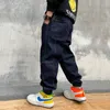 Jeans jeans noirs pour garçons printemps / automne version coréenne mode Fashion Children's Leisure Denim Pantal