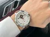 Szlachetny zegarek mężczyzn 44 mm w pełni automatyczny ruch mechaniczny 316L Cage ze stali nierdzewnej importowany pasek zegarków z