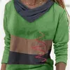 Frauen T Shirt Frauen V-ausschnitt Kontrast Farbe Unregelmäßige Nähte Streifen Frühling Herbst Langarm Straße Hipster Kleidung Damen T tops l230321