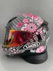 Casques de moto ABS de haute qualité SHOEI Z7 Casque de personnalité en fleurs de cerisier Couverture complète Toutes les saisons Hommes et femmes