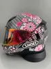 Cascos de motocicleta ABS de alta calidad SHOEI Z7 Cherry Blossom Personalidad Casco Cubierta completa Todas las estaciones Hombres y mujeres