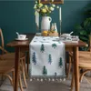 Table Runner Christmas CHENILLE PIP Tassel Runner Coton Linn épaissis