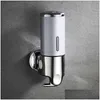 Distributeur de savon liquide en mousse porte-désinfectant pour les mains pompe à shampoing murale accessoires de salle de bain outils de décoration de douche portables Drop Dhgbz