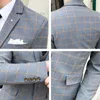 Herenpakken Blazers Boutique Blazer Vest Broeken Italiaanse stijl Elegante en modieuze zakelijke heer een verscheidenheid aan formele 3-delige pakken 230322