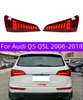 Światła ogona samochodu dla Audi Q5 Q5L 20 08-20 18 Parking Parking Taillight tylna lampa LED Sygnał Sygnał Sygnał