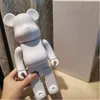 Hot 28cm 400 Bearbrick Bear Brick Action Figures Bear PVC Model DIY Paint Dolls Kids Toys Children Birthday Gifts