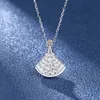 Pendant Necklaces Strands Strings Mosan Diamond Sterling Sier S Skirt Necklace Baojia Three-layer Electroplating Process Au750d Color