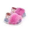 First Walkers Fashion Faux Fur Baby Shoes For born Spring Winter Cute Infant Toddler Boys Girls 230322
