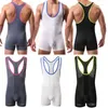 Undershirts Sexy Mens Bodysuits Stretchy Sportwear Underwear Jumpsuits Leotard Wrestling Singlet Sleepwear Swimwear Comfortable