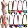 Maillots de corps Sexy hommes Jockstrap slips ceinture maille Gay combinaison justaucorps lutte Singlet hommes combinaisons une pièce sous-vêtements exotiques