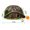 Cat Toys Funny Mouse Intelligence Play Foldable Tunnel With 9 Holes Mice Hide Seek Game IQ Training Kitten