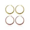 Hoopörhängen Partihandel Nickelfri antiallergisk 2Color Gold Plated Round for Women Fashion Jewelry CWQ