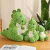Ładne Kawaii Green Dinosaur Pluszowa zabawka Śliczne miękkie lalki dino z plecakiem z awokado nadziewana poduszka dla zwierząt dla dzieci Prezenty