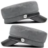 Bollkapslar högkvalitativ Militärman Kvinna Bomull Basker Flat hattar TAIN TRUCKER Vintage Black Sport Dad Bone Man 230321
