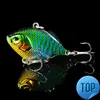 1 PCS Metallo VIB Lama Glow Cicala Lure 4.5 cm/8.5g Affondamento Tail Spinner Esche Bibe Per La Spigola luccio Persico Pesca