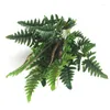 Decorative Flowers Artificial Plastic Green Plant Decor Faux Fake Fern Shrub Greenery Office Living Room Decoration Wedding Party Events