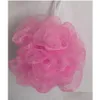 Bath Brushes Sponges Scrubbers Loofah Ball Mesh Sponge Milk Shower Accessories Nylon Brush 5G Soft Body Cleaning 1200 V2 Drop Del Dh8Gy