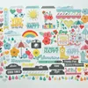 Present Wrap 136 st Raundrop Colorful Cardstock Die Cuts för scrapbooking Happy Planner/Card Making/Journaling Project