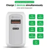 AC Quick Charge QC3.0 PD Charger 25w USB Type C Mobile Phone Wall Charger Adapter For iPhone Samsung EU UK US Plug Dual Ports Fast Charger with box