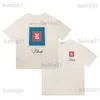 Męskie koszulki Nowe przybyły Rhude T Shirt Mężczyźni Kobiety 1 1 Najlepsza jakość koszulek TOPS TEE T230321