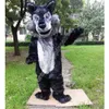 Vendite calde Black Wolf Mascot Costumi Tema Cartone animato Abbigliamento per mascotte per liceo mascotte