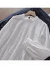 Blusas de mujer Lamtrip Boutique Lolita plisado flores pequeñas bordado volantes cuello blanco algodón camisa blusa 2023