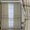 Rideaux rideaux 2023 style européen Chenille épais en relief brodé occultant rideaux personnalisés pour salon salle à manger chambre