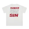 Saint Ego Human Sin T Shirts بالإضافة إلى حجم الرجال القمصان القمصان خمر الشارع الشارع الضخم Tee Women Tees Tees Youth Fashion ملابس التزلج على الأكمام القصيرة غير الرسمية