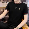 Designer Mens T-Shirts For new bee Knitted T Shirt O-Neck Homme Streetwear Fashion Men Casual T-Shirt