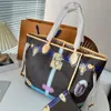 5a Fashion Bags Tote Bag Designer 1854 Bags Canvas Leather Crossbody Removable Printed Zipped Pouch Handbags Purse