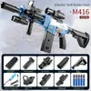 Gun Toys M416 Electric Single-shot Soft Bullet Gun Can Launch Suction Cup Sponge Bullets Children's Battle Sniper Toy Gun Adult CS