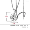 Pendant Necklaces Quality Fashionable Necklace Pirate Ship Compass Personality Men's Hip Hop Jewelry Trend