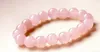 Bracciale elastico all'ingrosso di gioielli asiatici in cristallo rosa naturale/opale blu/giada 10 mm/18 perline