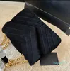 Designer-Handbag Shoulder Bag Designer Seam Leather Ladies Metal Chain Black Clamshell Messenger Chain Bags