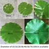 Decorative Flowers Water-Proof Artificial Green Plants Leaf Lotus Leaves For Table Mat Food Dish Fruits Plate Home Party Wedding Pond Decor