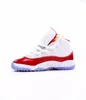 Cherry 11s basketball kids shoes boys 11 Jumpman shoe Children mid sneaker Chicago designer military grey trainers baby kid youth toddler