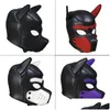 Masques de fête Rembourré Latex Caoutchouc Rôle Masque De Chien Chiot Cosplay Fl Headaddears 10 Couleurs Drop Livraison Maison Jardin Fournitures De Fête Dhude