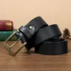 Gürtel Top Schicht Rindsleder Echtes Leder Männlich Gürtel Für Jeans Klassische Designer Strap Vintage Pin Schnalle Casual Männer G828