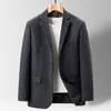 Ternos masculinos Blazers de alta qualidade Blazer estilo britânico elegante moda simples moda avançada simples partido casual desgaste de terno de cavalheiro 230322