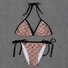 Tasarımcı mayo Seksi bikinis bayan mayo tasarımcısı 2pcs/set mayo mektubu kızlar kızlar basılan plaj parti bikini bayanlar banyo takım elbise plaj kıyafetleri