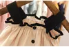 Zestawy odzieży garnitury dziewczynki Summer 2023 Szkiełka dziecięce szorty dwupoziomowe Dwuczęściowe garniturowe dziewczyny stroje 230322