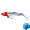 1 PCS VIB LURE 3D Gözler Kalem 8G 13G 16G Dengeleyici Kaşık Spinner Boyama Balıkçılık Cazibesi Sert Yem Balıkçılık Takım Tiz Kanca