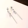 Europeiska varumärken Geometrisk design S925 Silver Dangle Earrings Designer Luxury Exquisite Long örhängen Premium smycken Valentins dag gåva