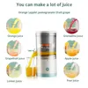 Trådlös juicemaskin USB-uppladdningsbar juicer Blender Extractor Fruit Vegetable Kitchen Tools H23-41