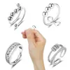 Best Selling Ring Set Europe America Anti-anxiety Adjustable Butterfly Sun Rotating Ring Female