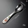 Dinware sets 1/4pcs roestvrijstalen kinderen bestek cartoon patroon snijwerk kindgerei schattige lepel vork set baby flatware voeding