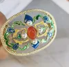 Broszki szpilki Cloisonne Enamel Drip Hanfu Corsage Hollow Out Cheongsam zasługuje na rolę chwalebnej społeczności Marc22