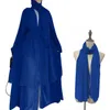 Ubranie etniczne szyfon otwarty Abaya Dubai Turcja Kaftan muzułmańskie sukienki kardigan Abayas dla kobiet swobodne szaty kimono femme caftan islam odzież 230322